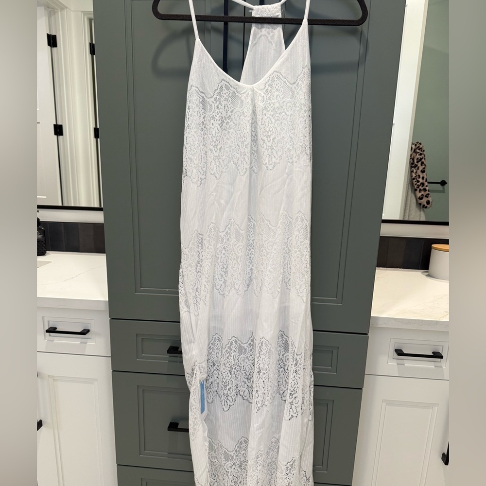 Cupshe White Lace Cover-Up